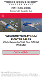 Mobile Screenshot of platinumfightersales.com